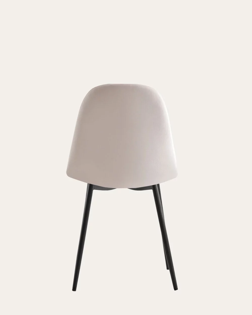 Chaise Scandinave Velours Beige x Black – Image 3