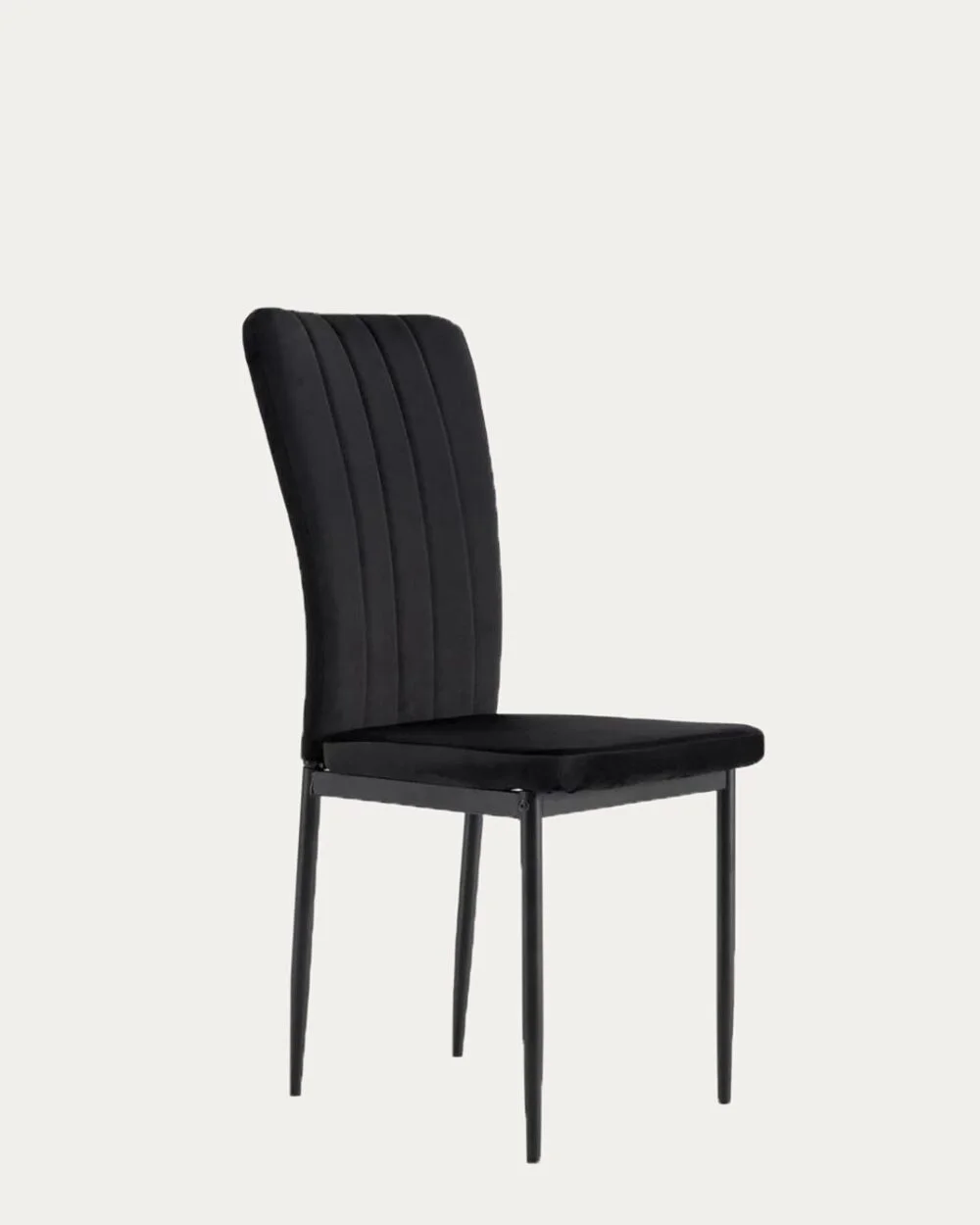 Chaise Pony velours Noir x Black
