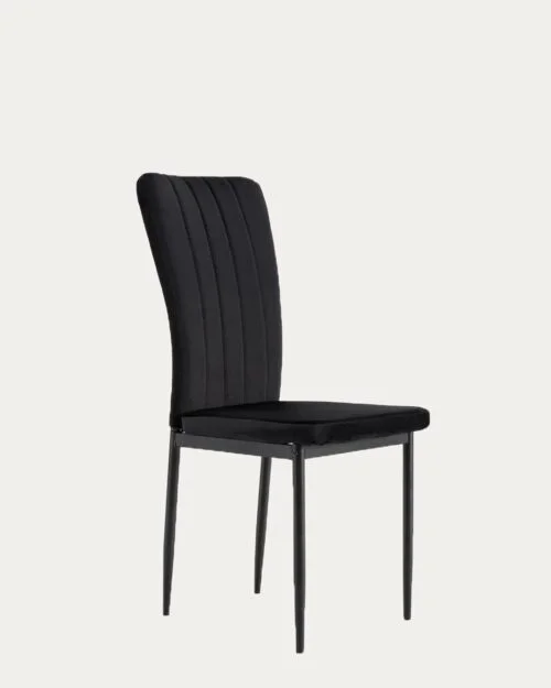 Chaise Pony velours Noir x Black