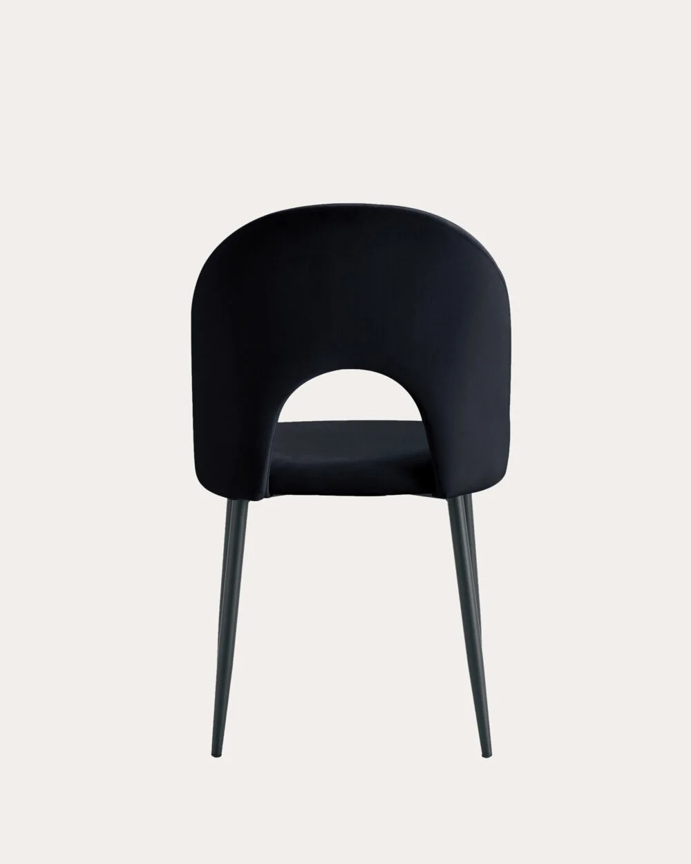 Chaise Teddy Velours Noir x Black – Image 3