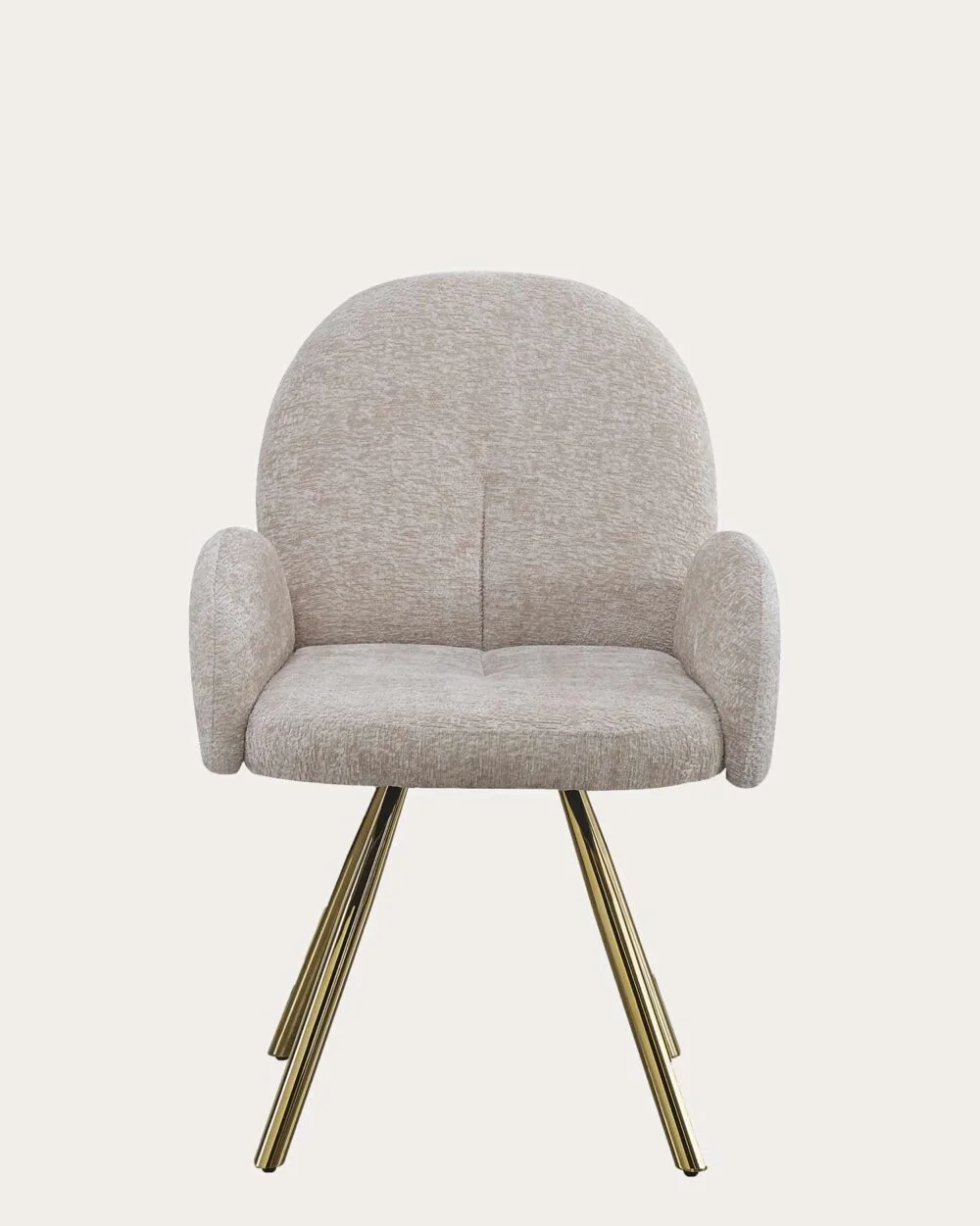 Chaise Mimi Velours Moka x Gold – Image 2