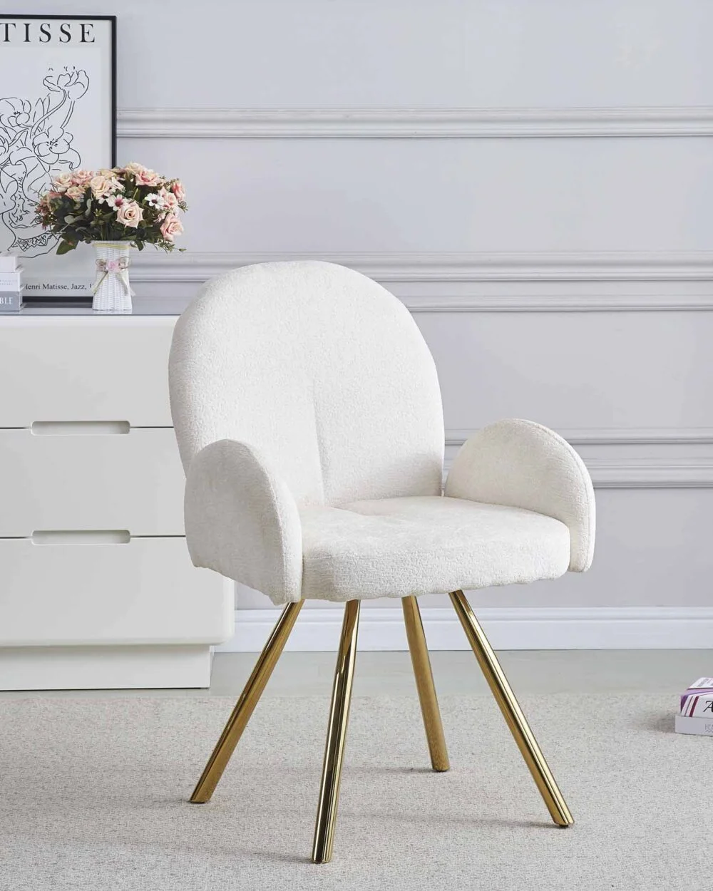 Chaise Mimi Ecru x Gold – Image 5