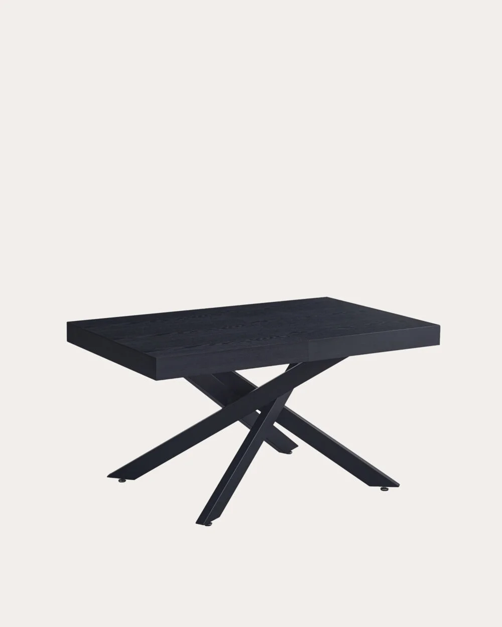 Table a manger extensible Balni | Bois noir x Black | Extensible | 140-220cm – Image 2