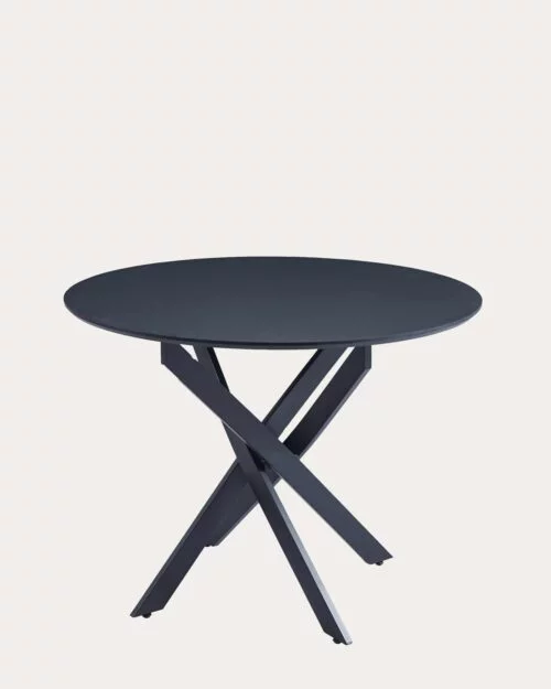 Table a manger Jessica | rond | Full Wood Black| Ø 100cm