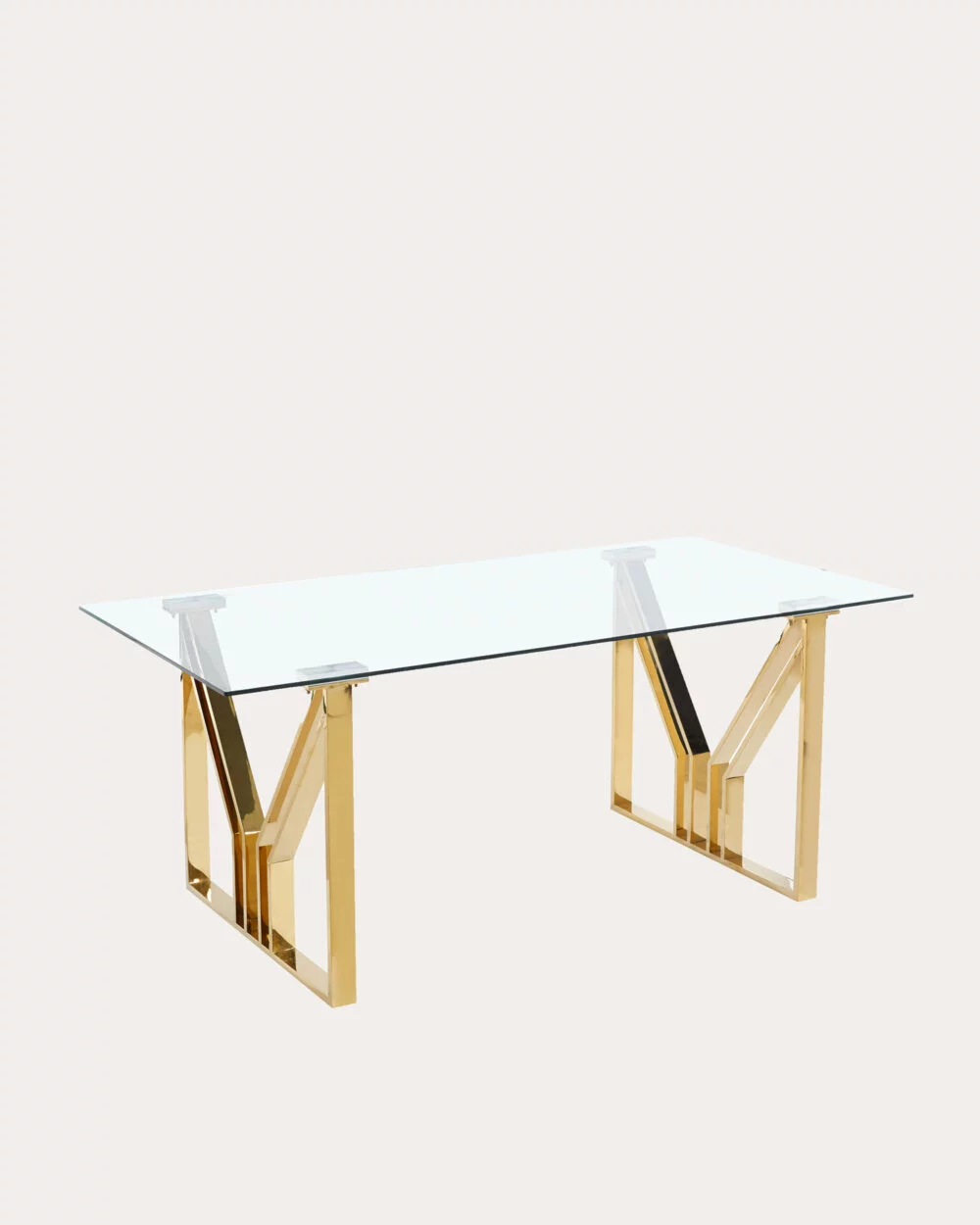 Table a manger IGREC | Verre x Gold | Rectangle | 180cm