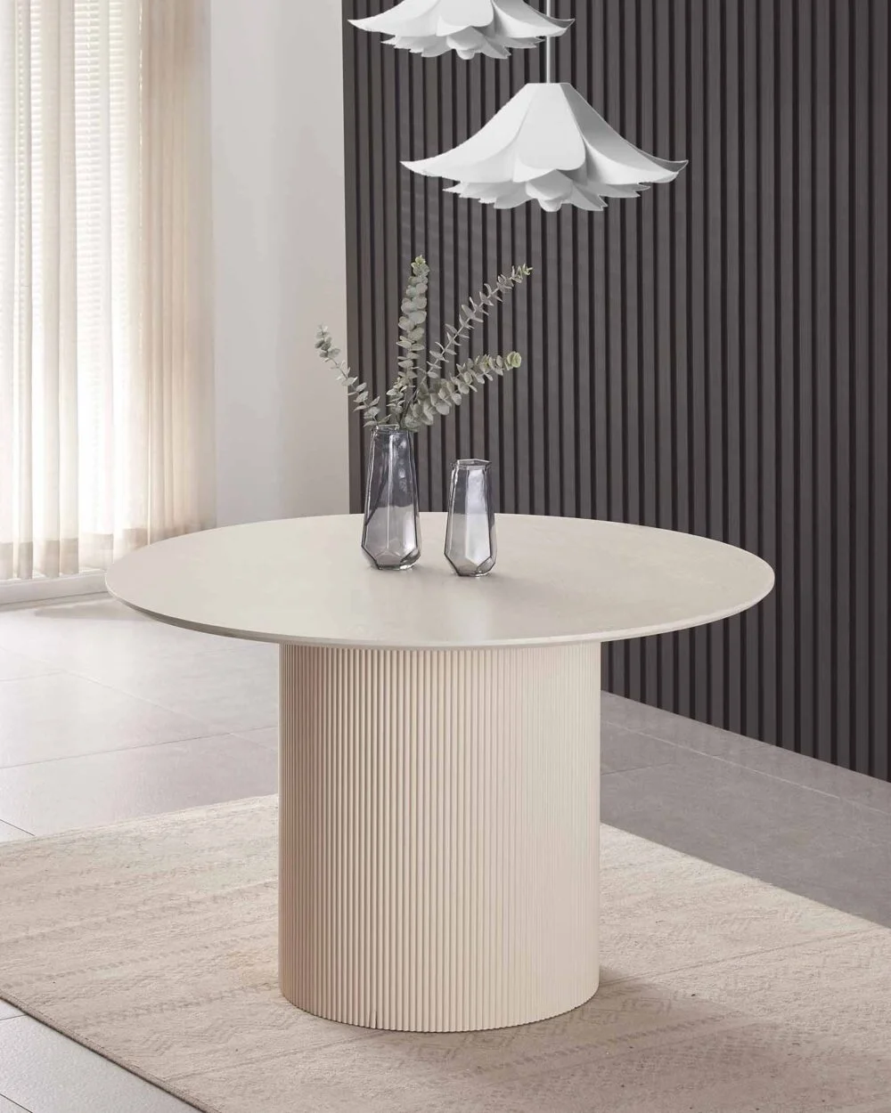 Table a manger Baieta | White Wood | Rond | 120cm