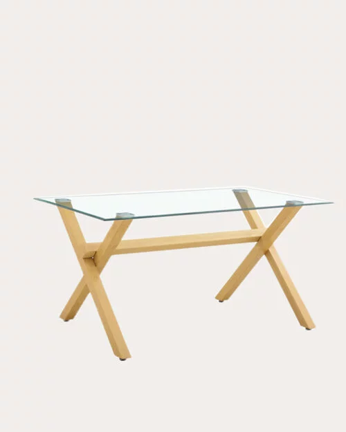 Table a manger Ixe | Verre x Wood | Rectangle | 150cm