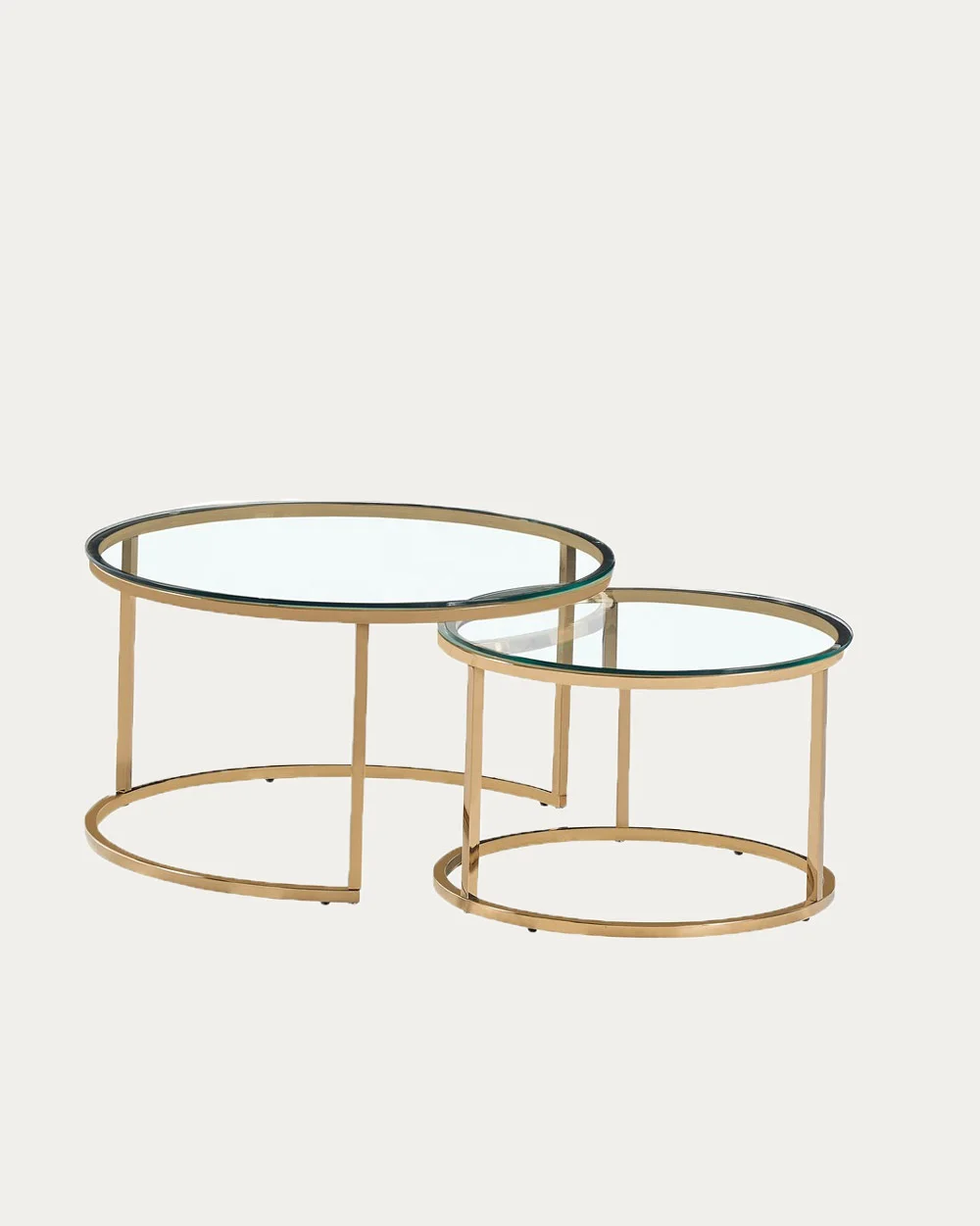 Table basse Romeo | Verre x Gold
